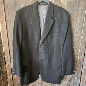 Gianfranco Ruffini Jacket Gray Flannel 100% Camel Hair Made in Italy Blazer‎